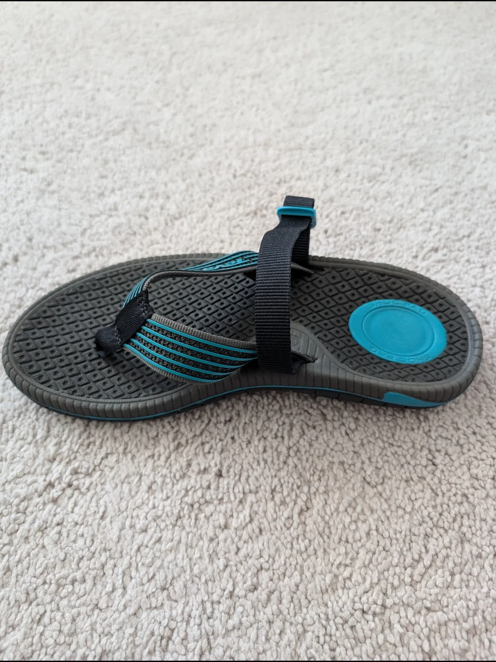 Teva Bomber Flip Flops Women's Size 8 Gray Blue Slip On Thong Slides Sandals - Picture 7 of 12